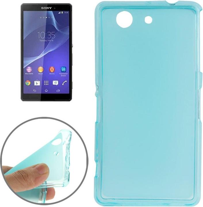 Produktbild König Design Handyhülle TPU Tasche für Sony Xperia Z3 Compact M55W Blau (Sony Xperia Z3 Compact)