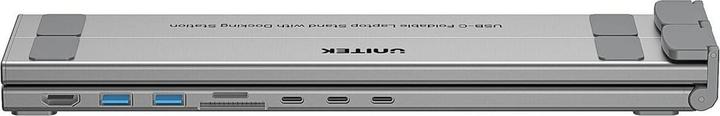 Produktbild Unitek PODSTAWKA POD LAPTOP REGULOWANA + HUB USB-C/A HDMI 2.0 PD 100W
