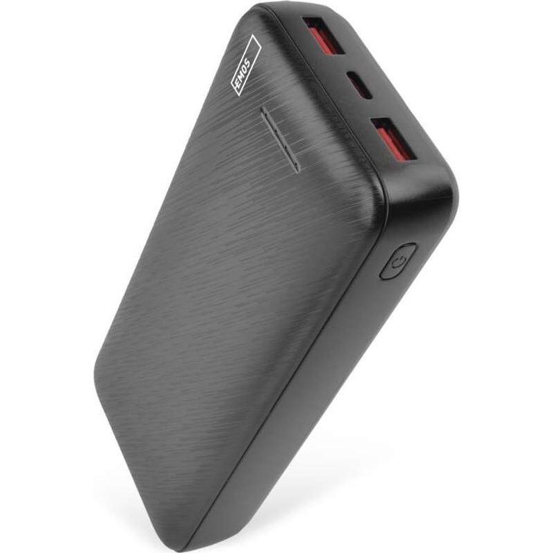 Emos Powerbank AlphaQ3, 20 000 mAh, 22,5 W, schwarz (20000 mAh, 22.50 W, 74 Wh), Powerbank, Nero