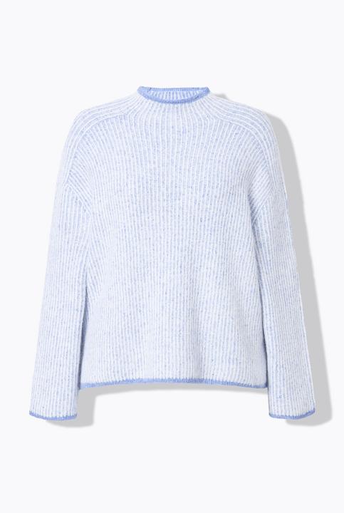 Produktbild Ulla Popken Pullover, Streifen, Stehkragen, Langarm (54)