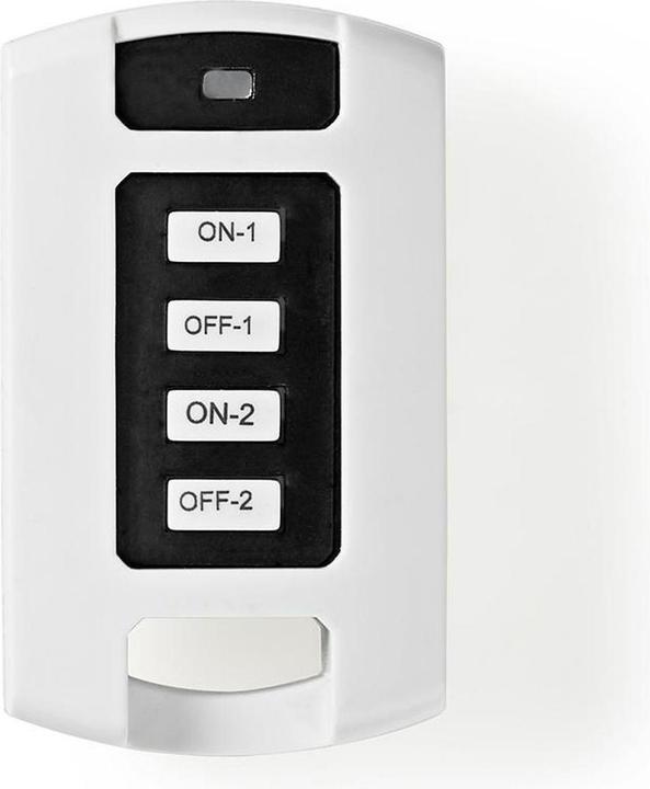 Immagine prodotto Nedis Telecomando RF a 2 canali - Bianco (Telecomando universale, Radio frequenza (RF))