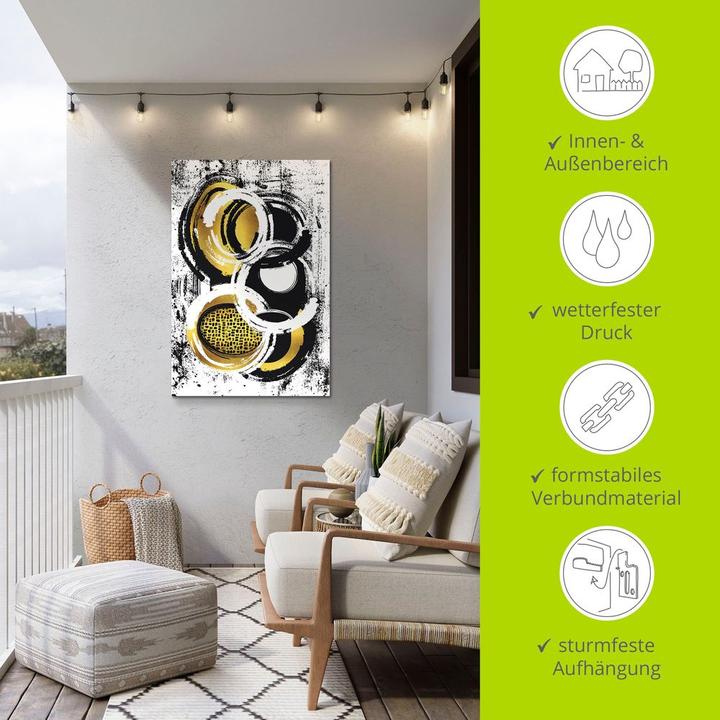 Immagine prodotto Artland Poster Pittura astratta n. 2 oro U1ZX 40x60 cm (20 x 30 cm)