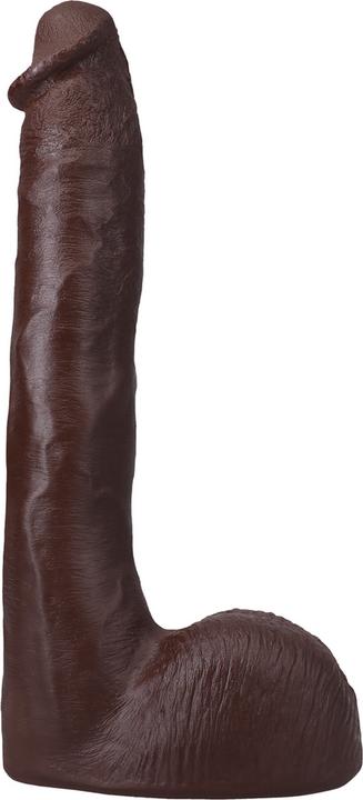 Actual product image Doc Johnson Pressure - Realistic ULTRASKYN Dildo - 10 / 25 cm - Chocolate