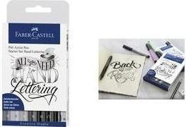 Produktbild Faber-Castell Pitt Artist Pen Handlettering (Schwarz, Grau, 9 x)