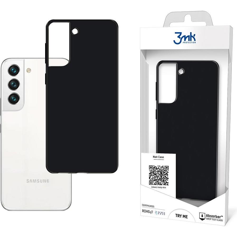 3MK Matt Case for Samsung Galaxy S22 black (Samsung Galaxy S22 5G), Smartphone Hülle, Schwarz