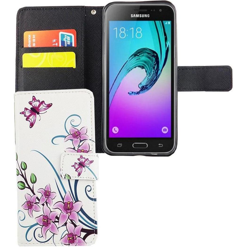 Thumbnail - König Design Schutz Handy Hülle für Samsung Galaxy J3 Emerge Case Cover Tasche Wallet Etui (Samsung Galaxy J3 Emerge), S...