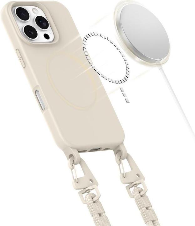 Produktbild Tech-Protect MagNecklace MagSafe Case for iPhone 16 Pro Max - Beige