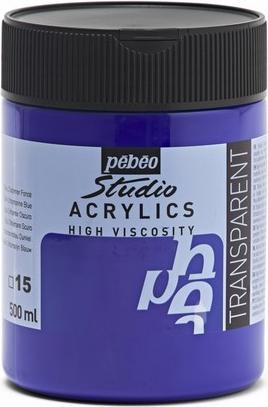 Produktbild Pebeo Studio Acrylics feine Acrylfarben (Ultramarinblau dunkel, 500 ml)