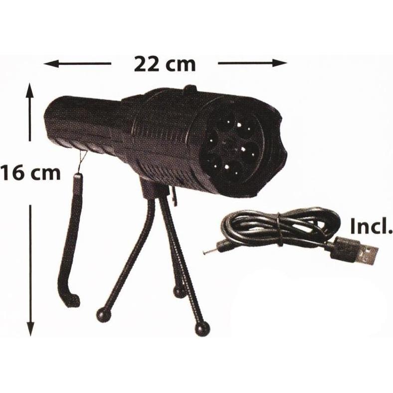 Koopman, Luce notturna, LED Projector Interchangeable Films Halloween