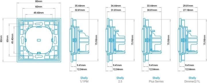 Produktbild Shelly Wall switch 1 - white
