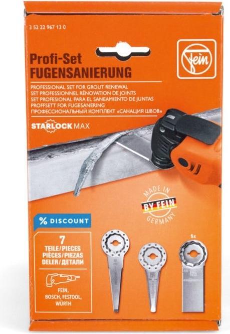 Image du produit Fein 7.pcs. Set de couteaux Profi Set Starlock Max Rénovation de jointures