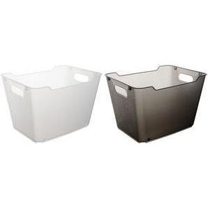 Thumbnail - keeeper, Aufbewahrungsbox, Aufbewahrungsbox ""lotta"", 20,0 Liter, crystal-grey elegante Wanne mit Tragegriffen, mit Obe...