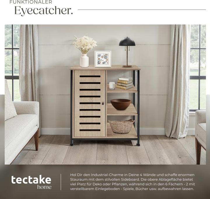 Image du produit tectake Buffet 71x32x82cm (71 x 32 x 82 cm)