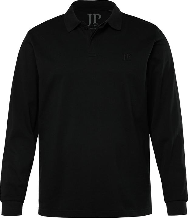Produktbild JP1880 JP 1880 Langarm-Poloshirt, Piqué, verdeckte Knopfleiste (5XL)