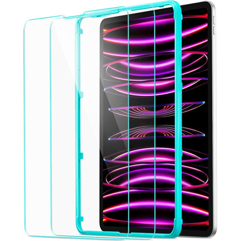 ESR - Tempered Glass 9H (2 pack) - iPad Pro 12.9 (2018 / 2020 / 2021 / 2022) - Clear (Apple iPad Pro 12.9 2018, Apple iPad Pro 12.9 2020, Apple iPad P