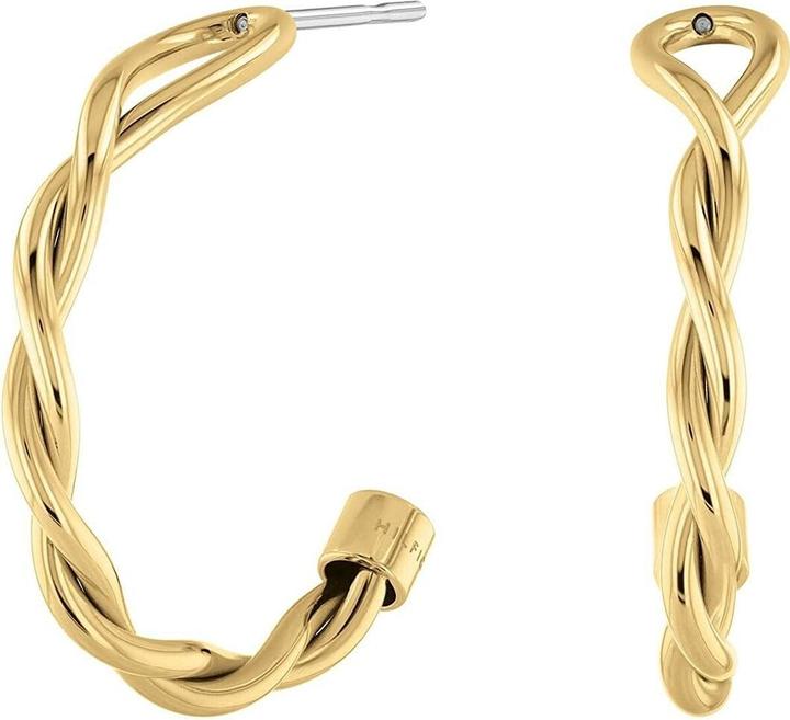 Immagine prodotto Tommy Hilfiger Kroucené pozlacené náušnice kruhy Twist 2780687 (Acciaio inossidabile)