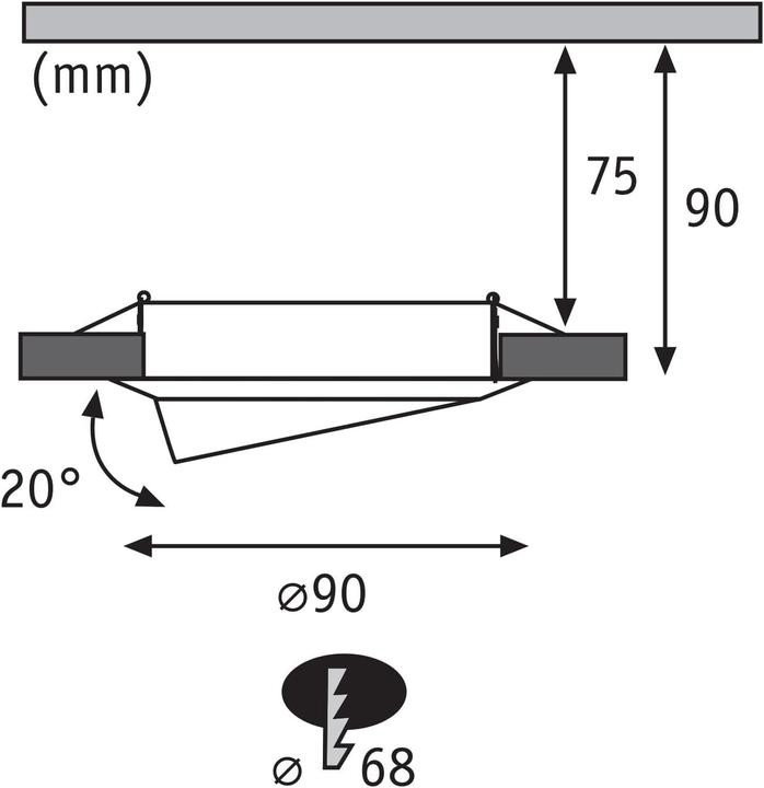 Produktbild Paulmann Einbauleuchte Base (800 lm, G10q)