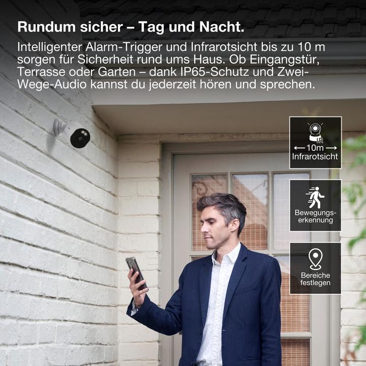 Produktbild Osram SMART+ WIFI OUTDOOR CAMERA FIXED White (2560 x 1440 Pixels)