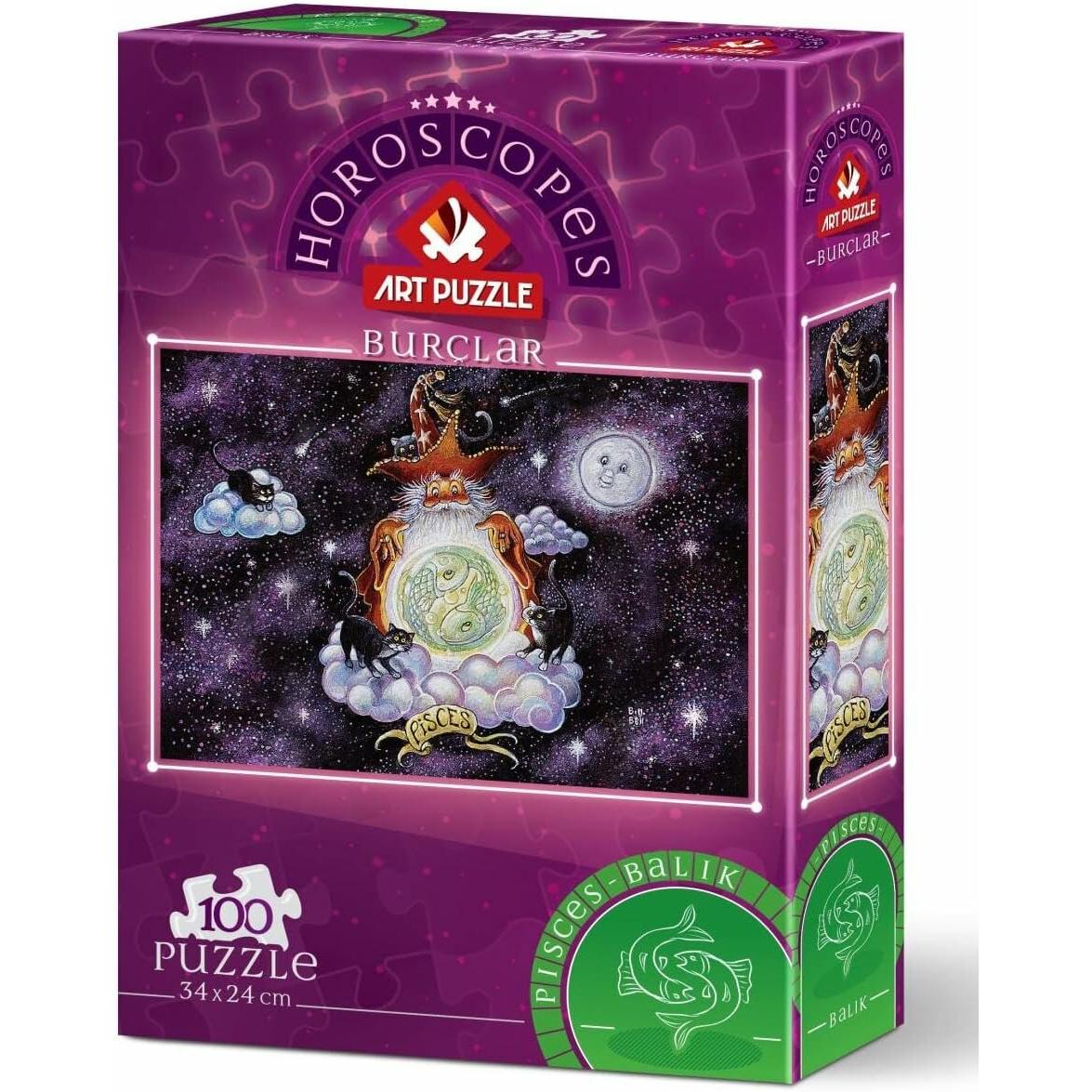 Thumbnail - Art Puzzle Puzzle Tierkreiszeichen: Fische 100 Teile (100 Teile)