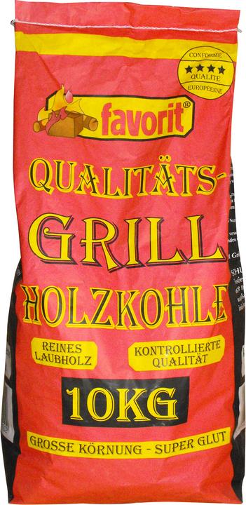 Actual product image Favorit Barbecue Charcoal 10 kg Hardwood Charcoal Large Grain Long Glow (10 kg)
