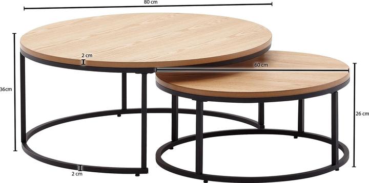 Image du produit FineBuy Liliana (80 x 80 x 36 cm)