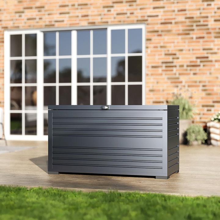 Image du produit Ventaris Coffre de jardin verrouillable | 134 x 62 x 71 cm | 590 litres | Anthracite