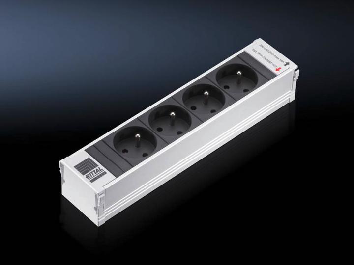 Produktbild Rittal PSM Steckdosenmodule 4xF/B Typ E CEE 7/5 (4 x, CEE 7/3)