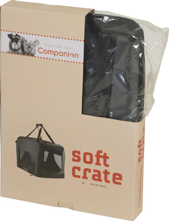 Actual product image Companion Pet Soft Crate grey/black M