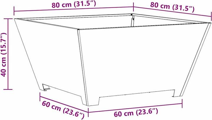 Immagine prodotto vidaXL Outdoor Feuerplatz (60 cm)