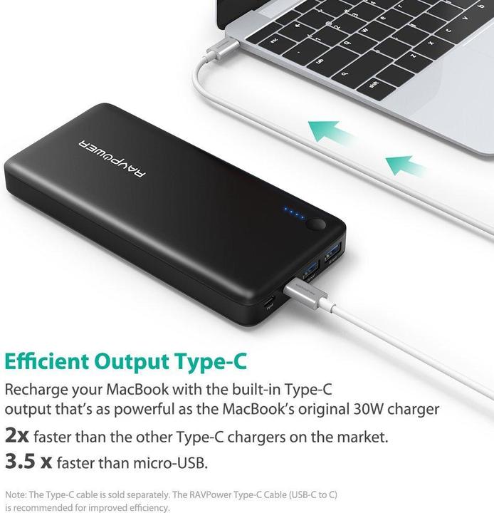 Actual product image RAVPower Rp-Pb059 (20100 mAh, 74.37 Wh)