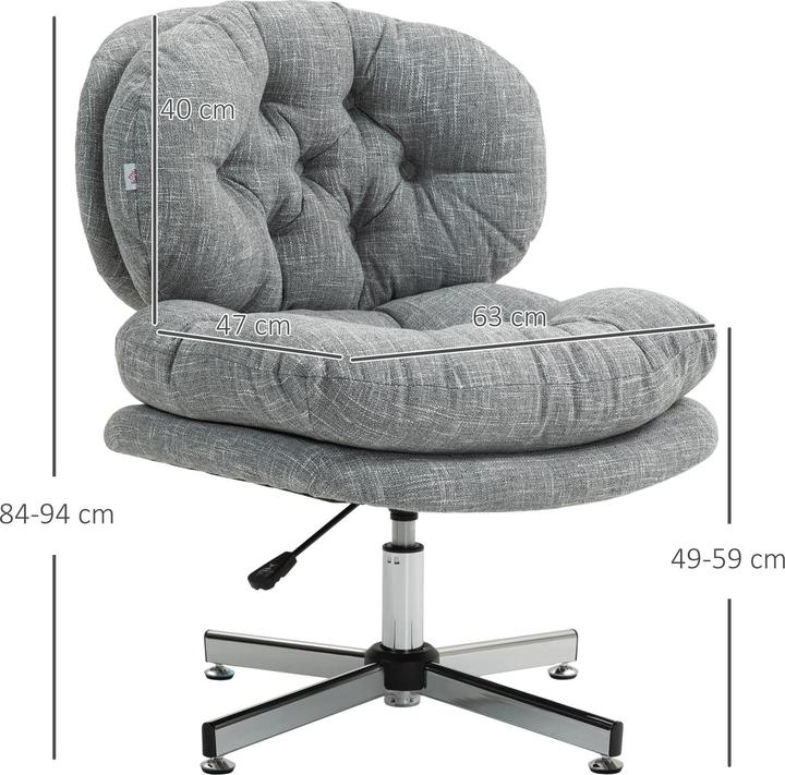 Produktbild Homcom Bürostuhl Polyester Grau