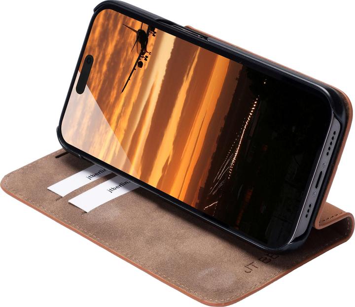 Actual product image JT Berlin Genuine leather BookCase Tegel (Apple iPhone 16 Pro Max)