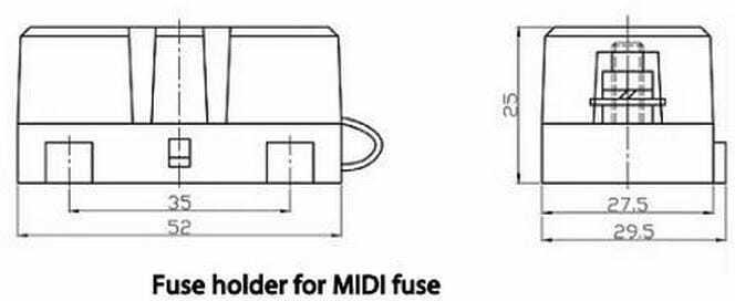 Actual product image Victron Energy Solar fuse holder (Solar system mounting material)