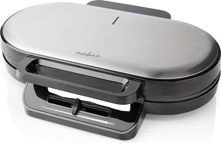 Immagine prodotto Nedis Ferro per waffle 2 x 5 Cialde a forma di cuore 12 cm 1200 W plastica/metallo (Spina UE)