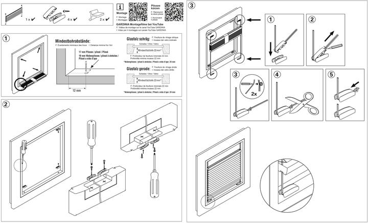 Immagine prodotto Gardinia Tenda plissettata a nido d'ape Concept 80 x 210 cm, bianca (80 x 210 cm)