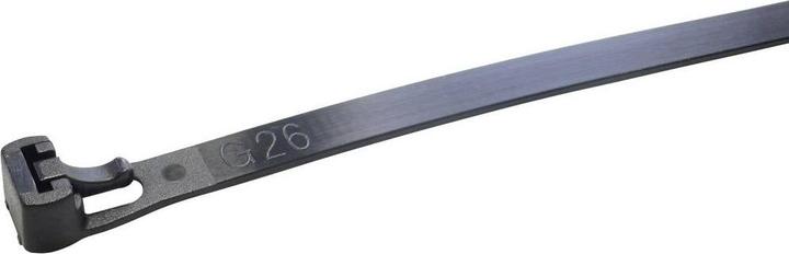 Actual product image WKK 5520 Cable tie 370 mm 7.60 mm Black Detachable, UV-stabilised 100 pcs. (Plastic cable ties, 370 mm, 100 pcs.)