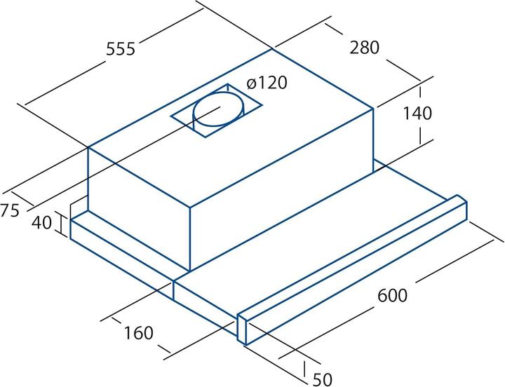 Produktbild Cata TF 5260 WH (Unterbauhaube)