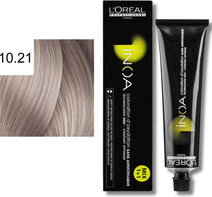 Immagine prodotto L'Oréal Paris L'Oreal Inoa Coloration D'Oxydation Senza Ammoniaca (10,21 Biondo platino Irisé Asch)