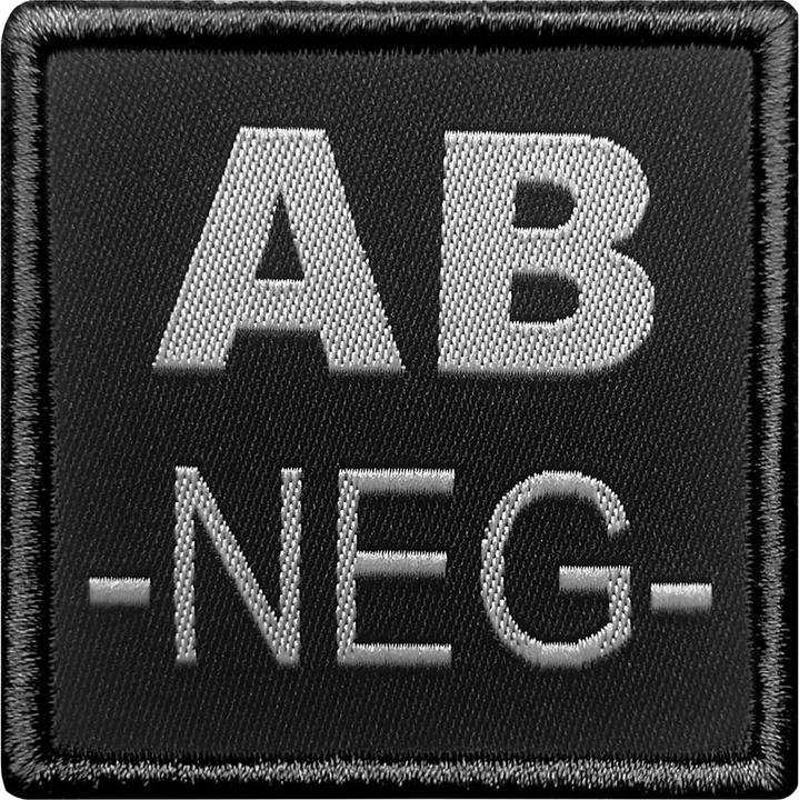 A10 Equipment Textilaufnäher Blutgruppe AB- bestickt (1 x)