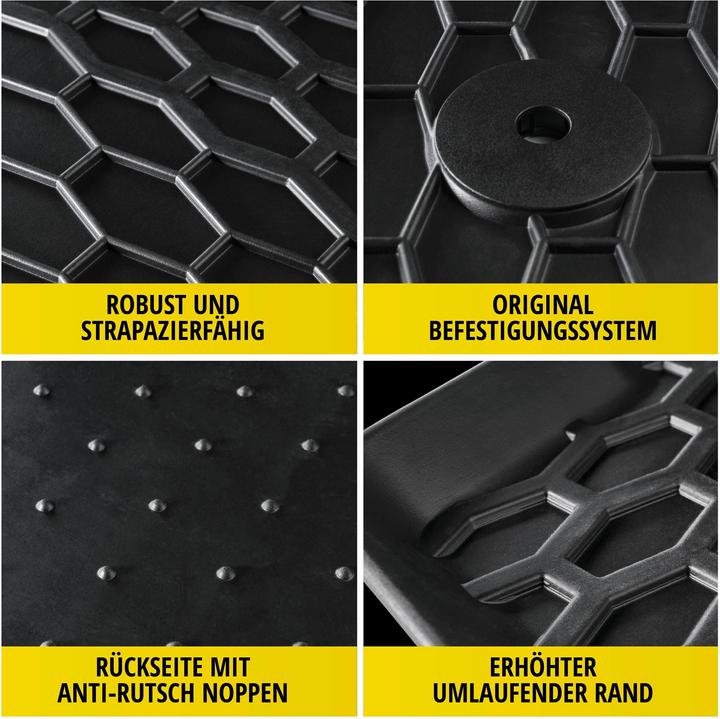 Actual product image Walser Rubber mats suitable for VW ID.3 2019 - Today, Cupra Born 2021 - Today (2 front mats + 2 rear mats)