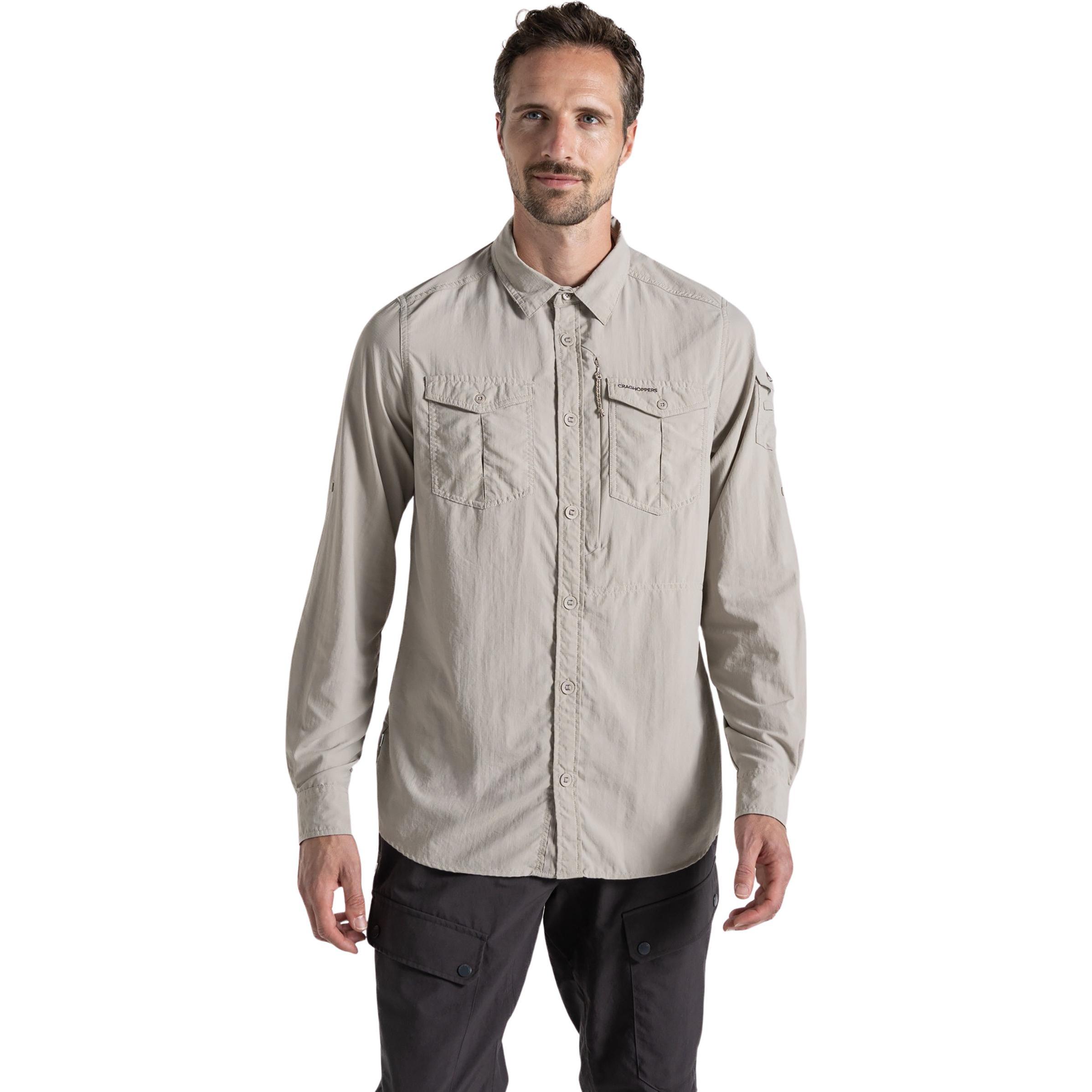 Thumbnail - Craghoppers, Herren, Hemd, NosiLife Adventure Long Sleeved Shirt III, Grau, (XL)