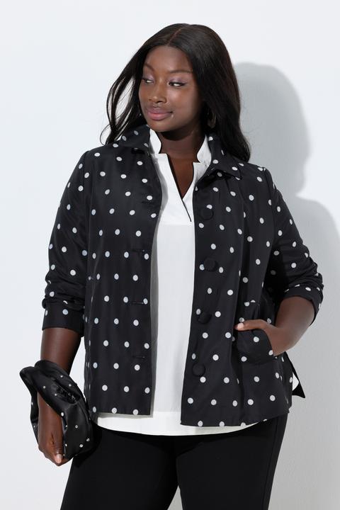 Actual product image Ulla Popken Jacquard Polka Dot Jacket (54)