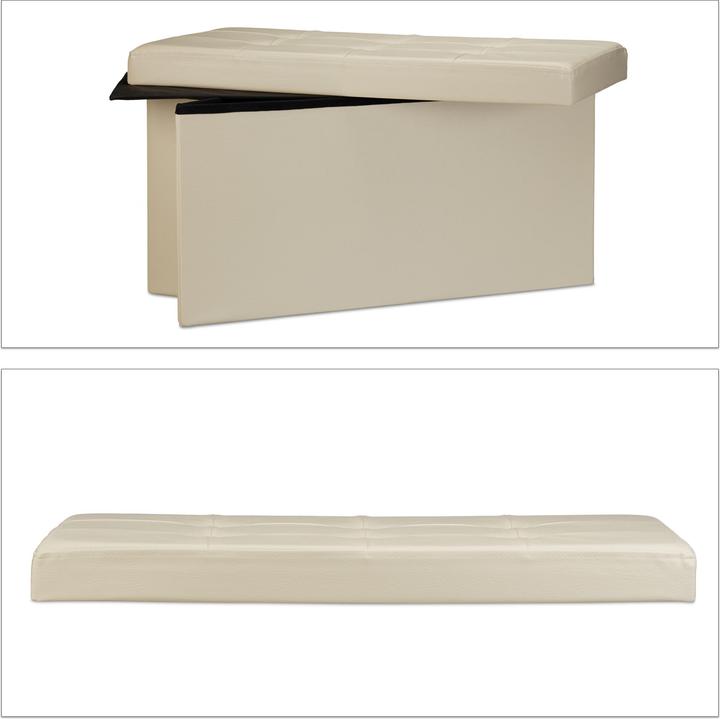 Immagine prodotto Relaxdays Spazio di stoccaggio su panchina (76 cm)