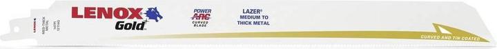 Actual product image Lenox Sabre saw blade Gold Lazer® Length 305 mm Width 25 mm Tooth pitch TPI 14