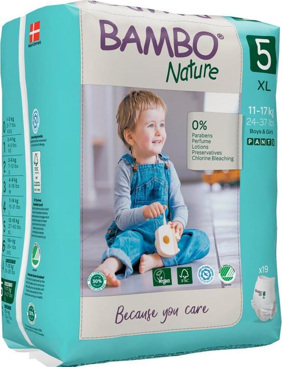 Actual product image Bambo Training diapers (Size 5, Pack, 19 Piece)