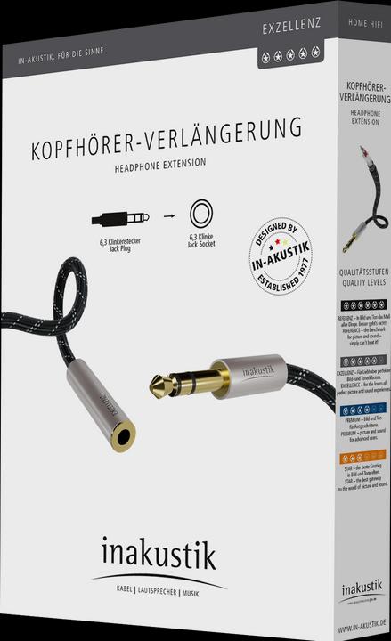 Image du produit Inakustik Rallonge pour casque (5 m, jack 6.3mm)