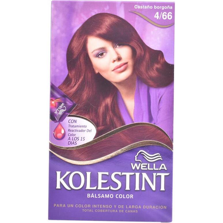 Wella, Haarfarbe, KOLESTINT tinte bálsamo color #4,66 castaño borgoña (#4,66 castaño borgoña)