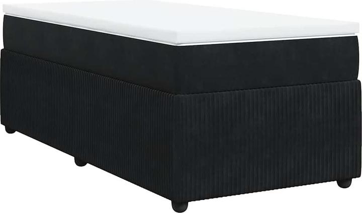 Produktbild vidaXL Bo x springbett mit Matratze 200 x 200 cm Samt (200 x 200 cm)