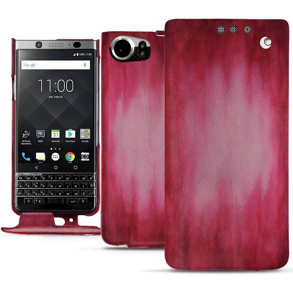 Noreve Lederschutzhülle vertikal (Blackberry KEYone), Smartphone Hülle, Rosa