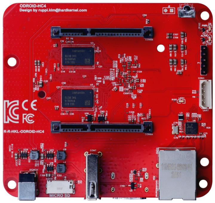 Image du produit Odroid Odroid-HC4 avec écran OLED
